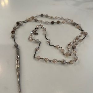 CHAN LUU DAGGER BEADED NECKLACE 21”
